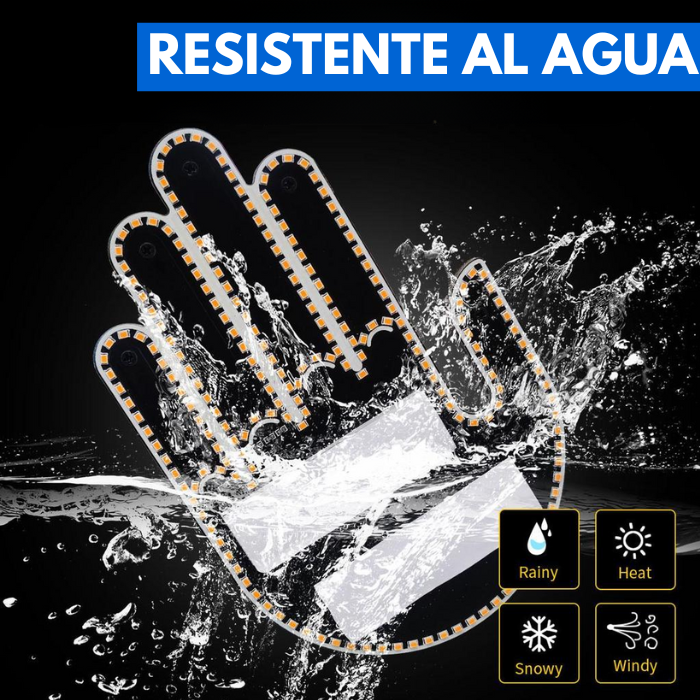 Señal de mano Led para carros
