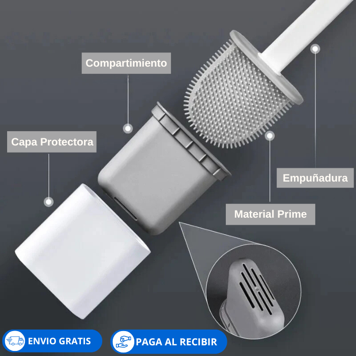 LIMPIADOR PARA SANITARIO CLEANAKO™ - Compra el cepillo y obten el obsequio del compartimiento GRATIS