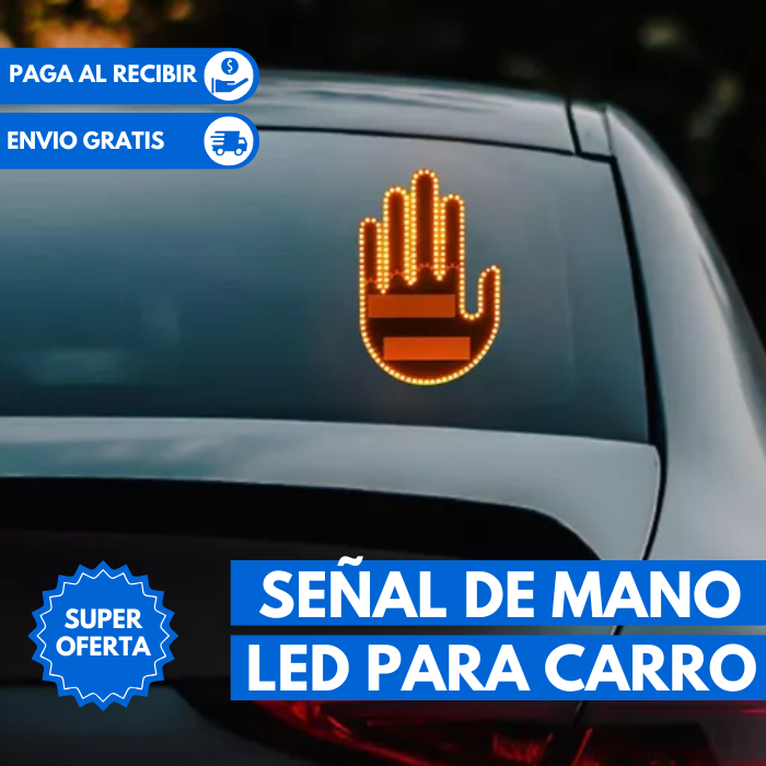 Señal de mano Led para carros