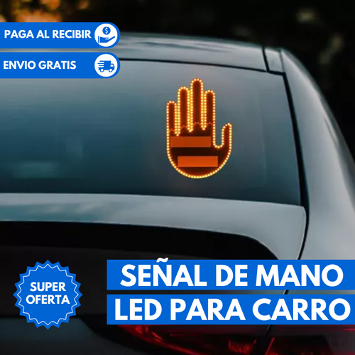Señal de mano Led para carros