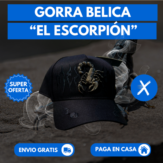 Gorra Belica "EL ESCORPION" ( Diseño Exclusivo )