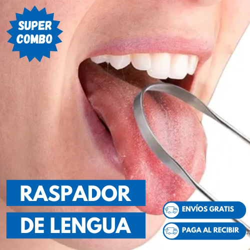 Raspador De Lengua (TongueCleaner®) - Mejora tu aliento inmediatamente