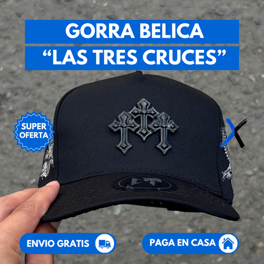 Gorra Belica " LAS 3 CRUCES" (Diseño Exclusivo)