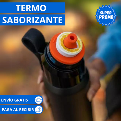 Termo Saborizante De Agua +3 capsulas de sabor