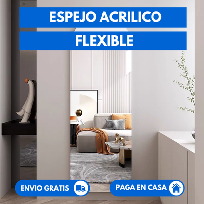 Espejo Completo Acrilico Flexible ( 120 cm x 35 cm )