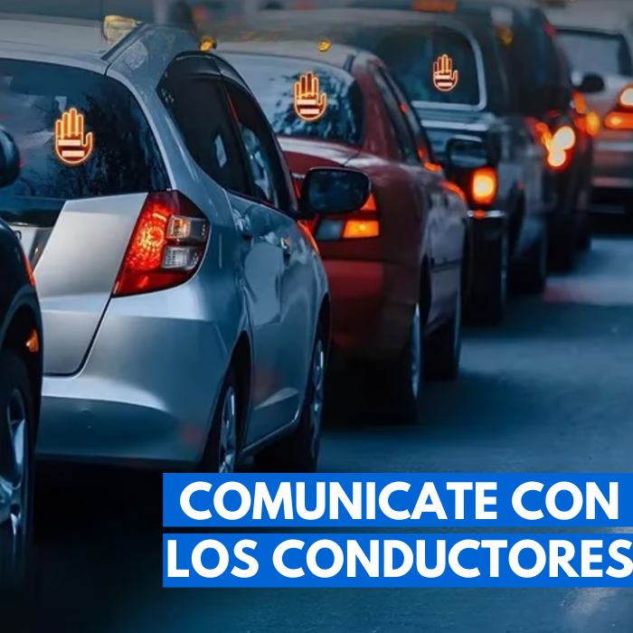 Señal de mano Led para carros