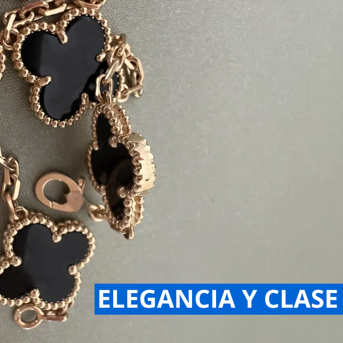 Pulsera 5 treboles  + Caja de lujo