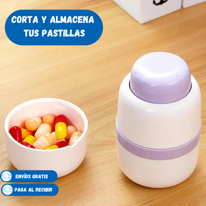 CORTADOR Y ALMACENADOR DE PASTILLAS 2 EN 1 - Portpast®