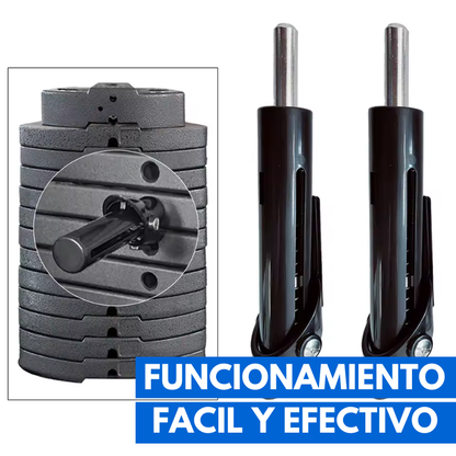 Pines Cambiadores de peso automáticos X2 + Caja incorporada y Guía de uso