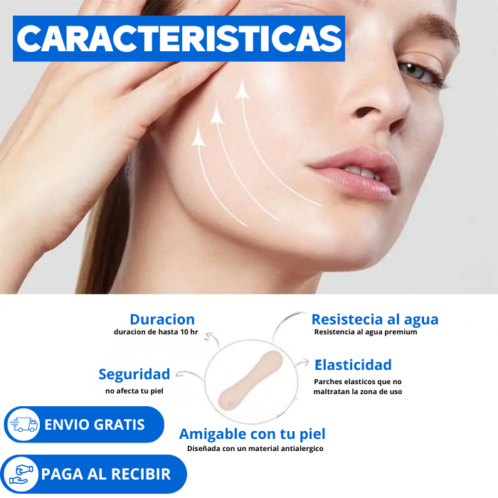 FACE LIFTING PATCH™ Parches Invisibles de Estiramiento Facial - IMPORTADO DESDE ESTADOS UNIDOS
