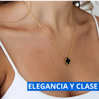 Collar Trébol 4 Hojas + Caja De Lujo