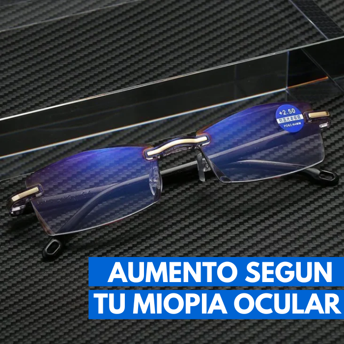 Gafas de aumento y filtro Azul UV + Estuche de lujo