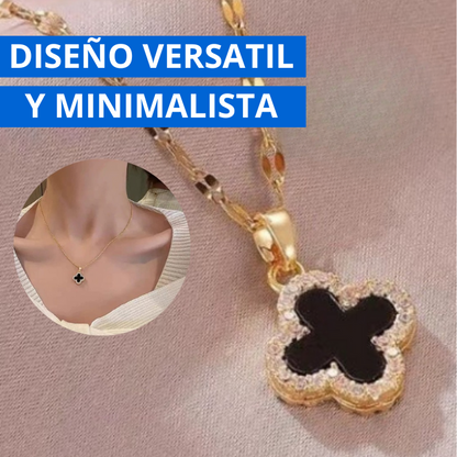 Collar Trébol 4 Hojas + Caja De Lujo