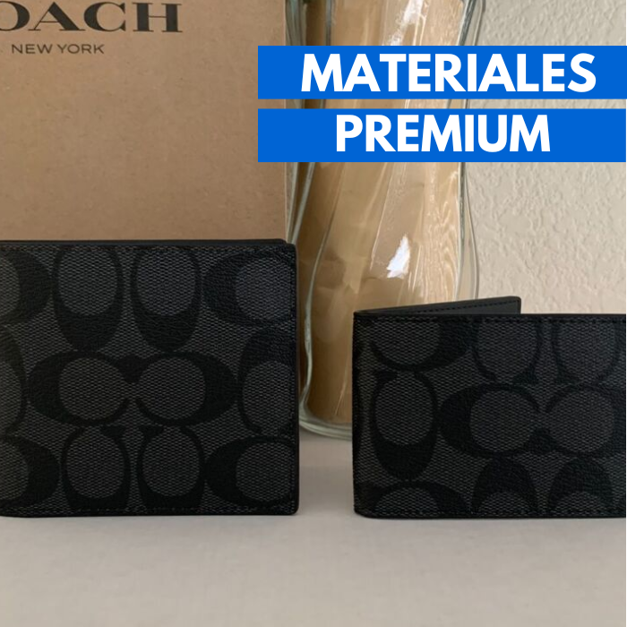 Billetera COACH G5 + Caja y certificado de autenticidad