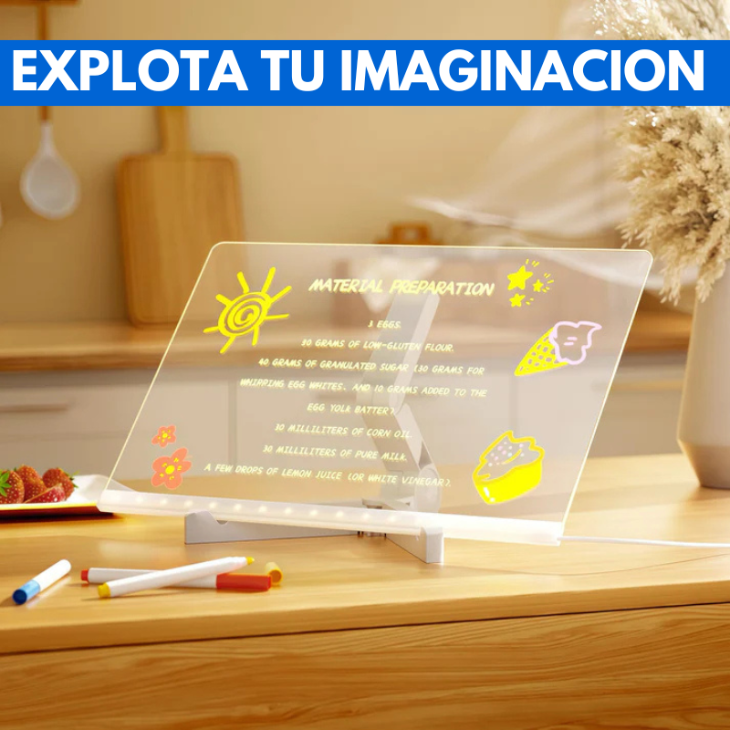 TABLERO ILUMINADO LED - TABLECREATE®