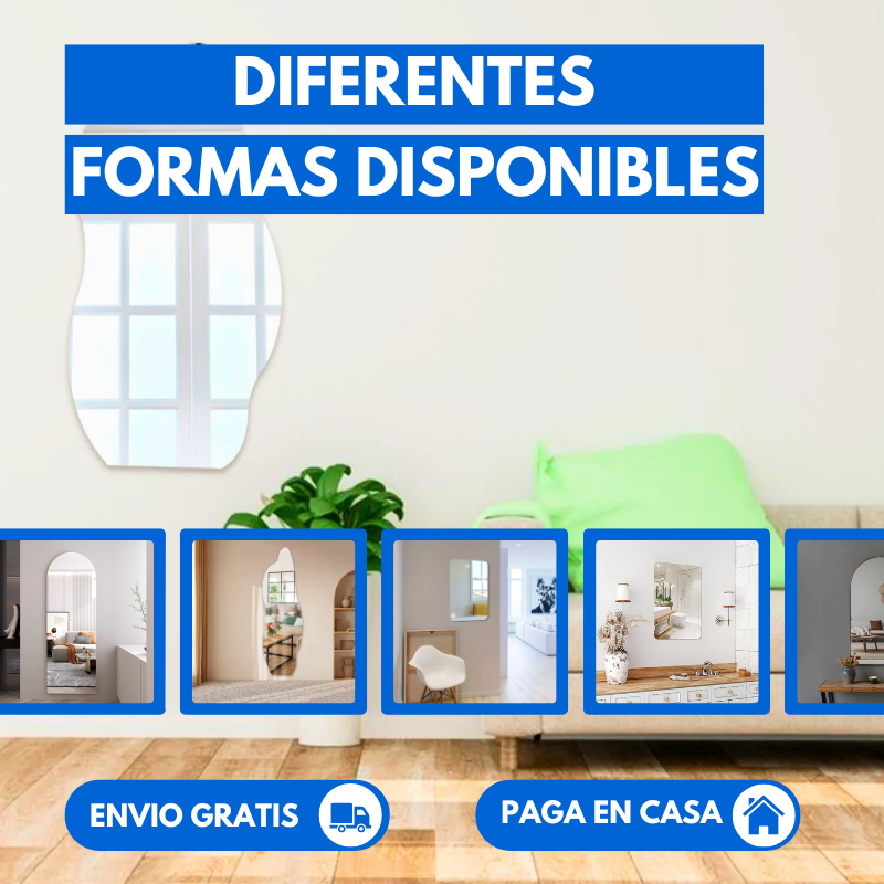 Espejo Completo Acrilico Flexible ( 120 cm x 35 cm )