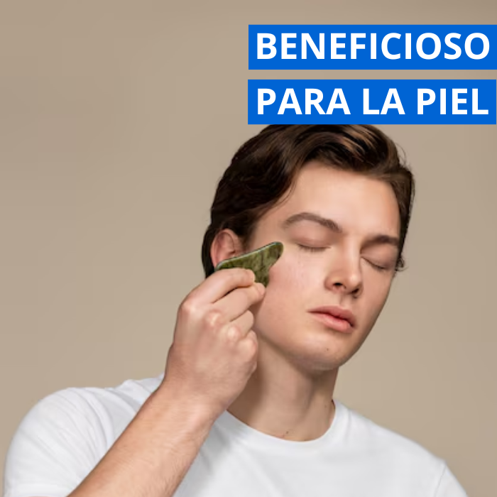 Gua Sha Corazon Jade Masajeador Facial