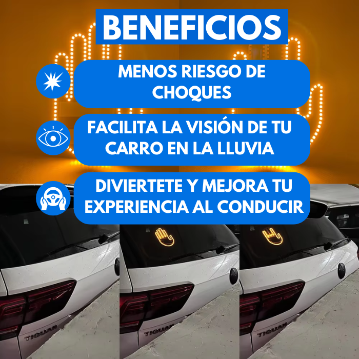 Señal de mano Led para carros