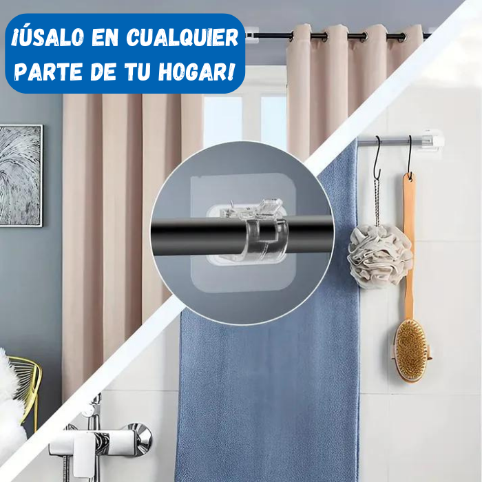 PAQUETE DE 8 SOPORTES DE PARED AJUSTABLES - SoportAll®