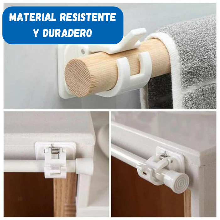 PAQUETE DE 8 SOPORTES DE PARED AJUSTABLES - SoportAll®
