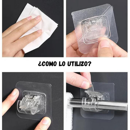 PAQUETE DE 8 SOPORTES DE PARED AJUSTABLES - SoportAll®