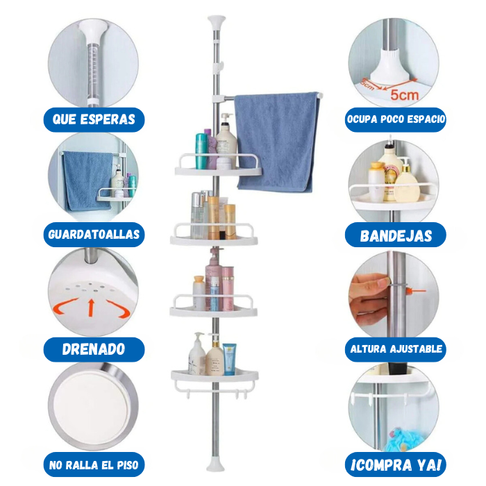 ORGANIZADOR DE BAÑOS ESQUINERO + ENVIO GRATIS