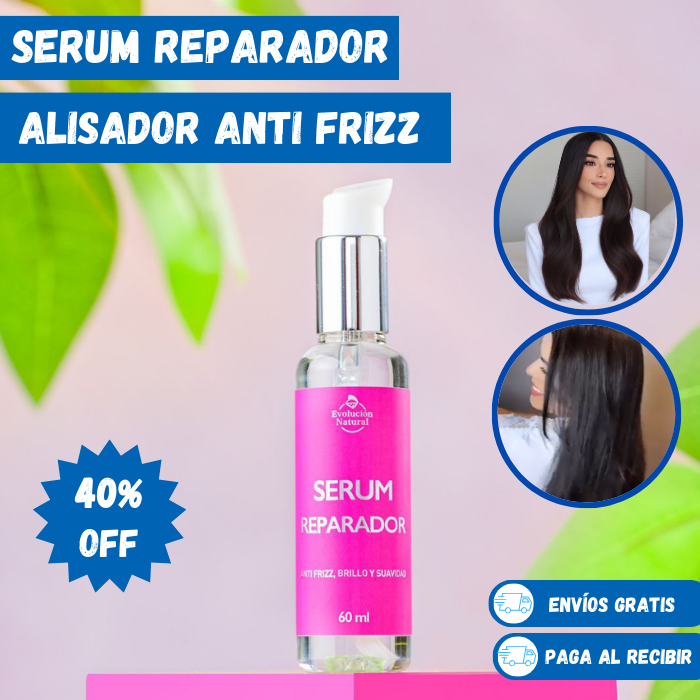 SERUM ALISADOR Y REPARADOR ANTI FRIZZ - EvolucionNatural®